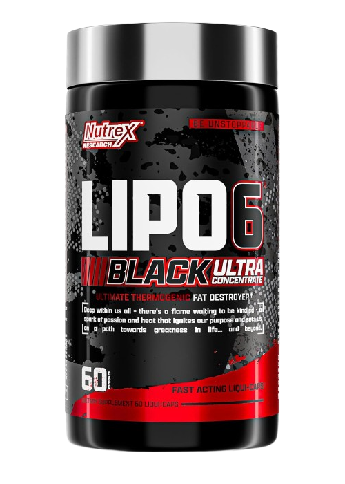 Nutrex Lipo-6 Black Ultra, Quemador de Grasa, 60 Cápsulas