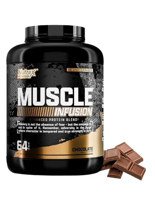 Nutrex Muscle Infusion Whey Protein, Chocolate, 5 lb - 65 porciones