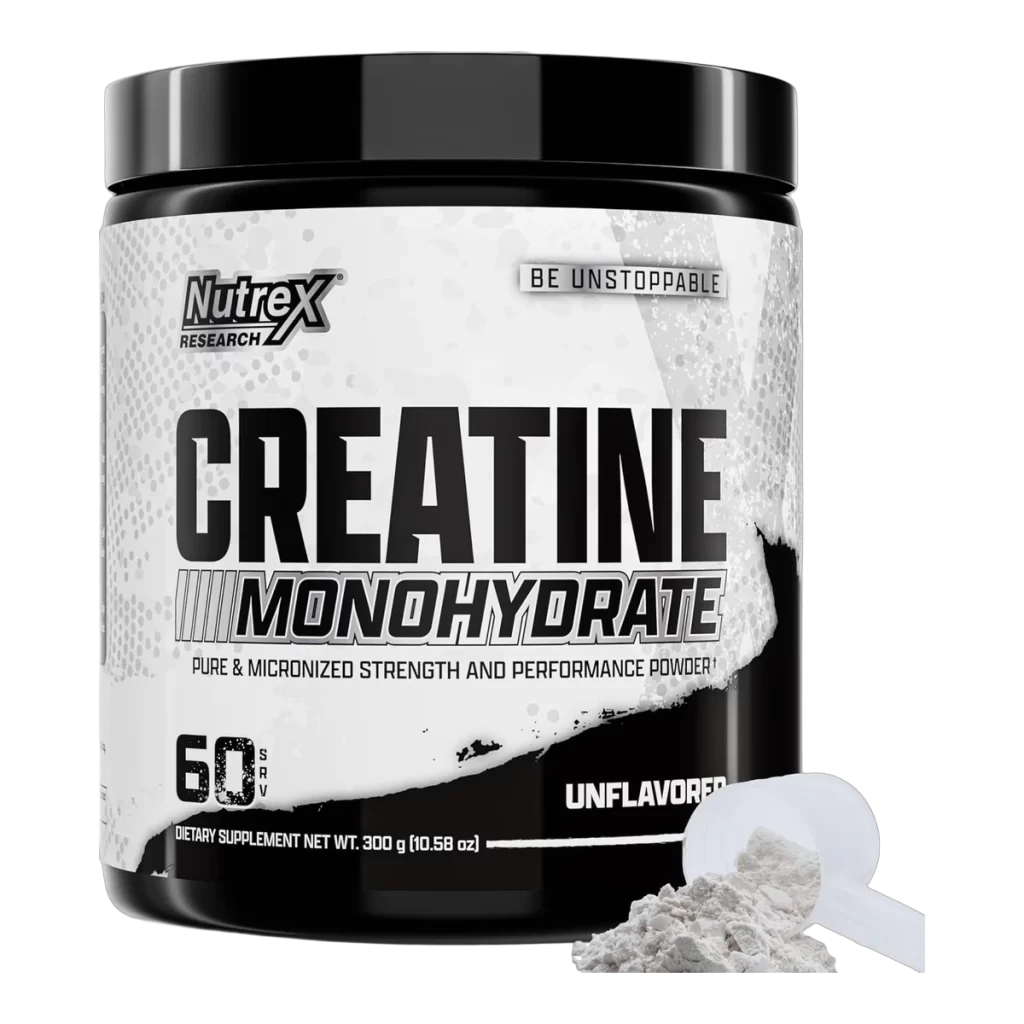 Monohidrato de creatina Nutrex, sin sabor, 60 porciones
