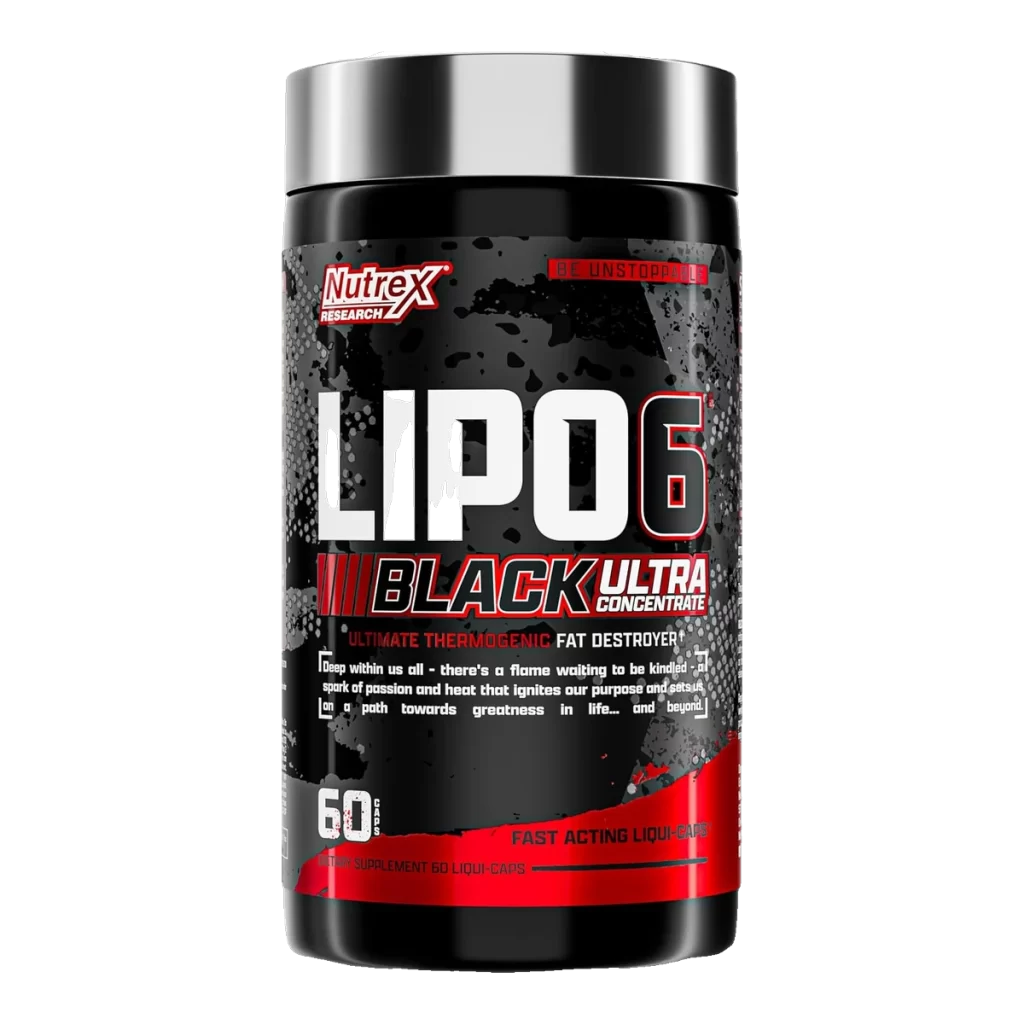 Nutrex Lipo-6 Black Ultra, Quemador de Grasa, 60 Cápsulas
